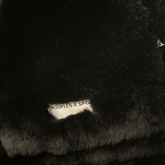 Kooples sport faux leather jacket with crocodile detailing - Picture 4 of 7